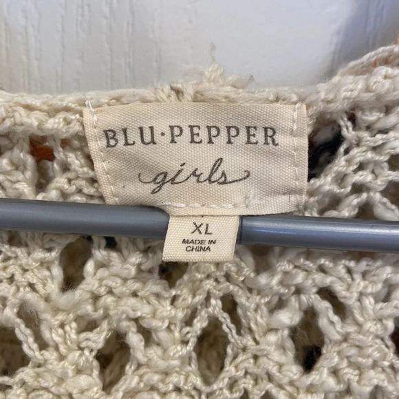 Blu Pepper girls sweater vest cardigan hooded size XL - Picture 5 of 8